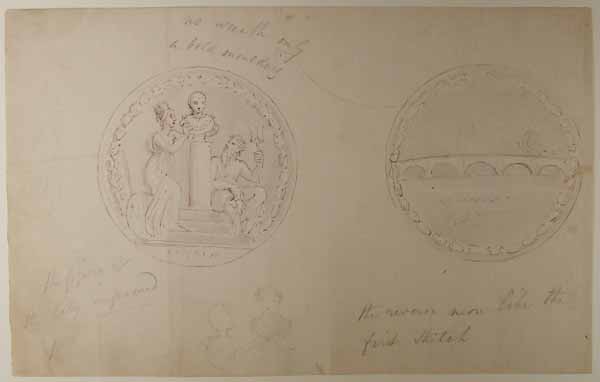 Design for a Medal Celebrating The Opening of a London Bridge